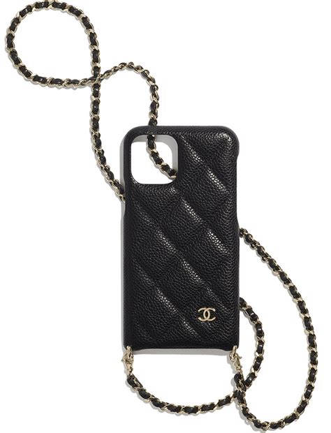 chanel phone covers|chanel phone case with chain.